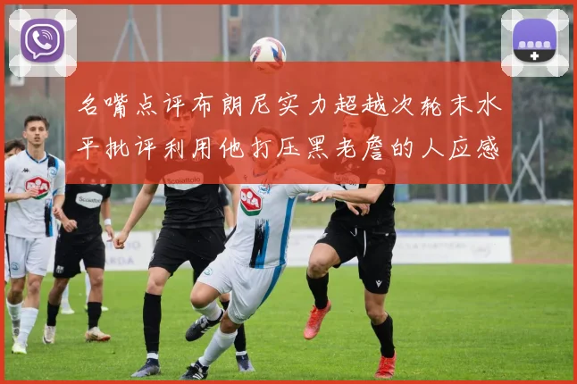 名嘴点评布朗尼实力超越次轮末水平批评利用他打压黑老詹的人应感羞愧